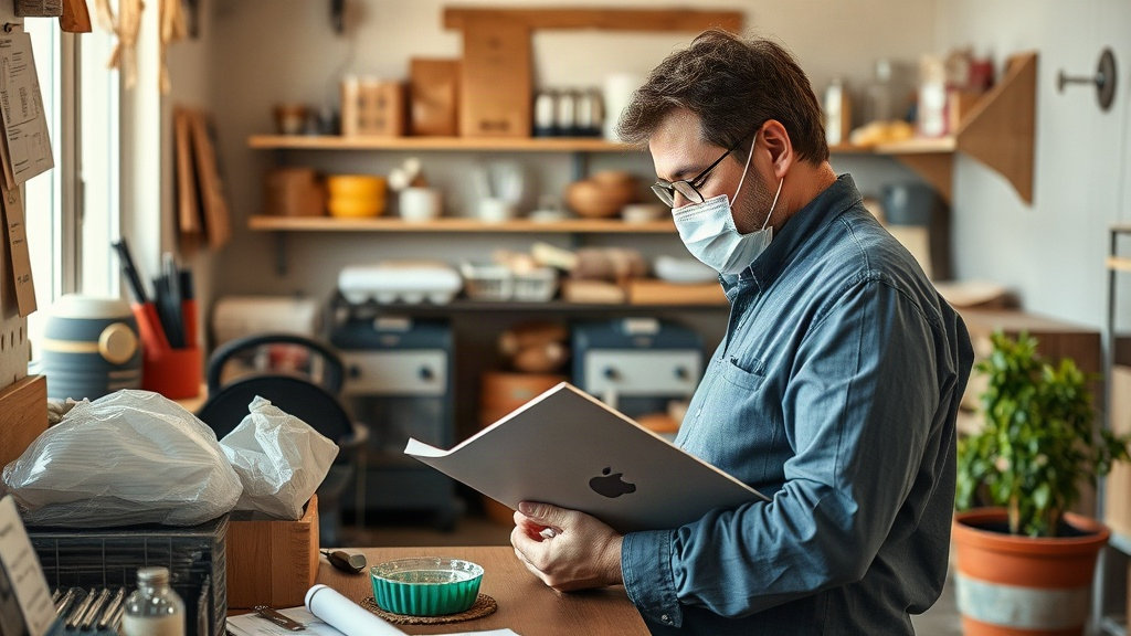 Salarié qui prépare son dossier prud'homal
