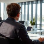Un salarié consulte des informations sur sa formation professionnelle