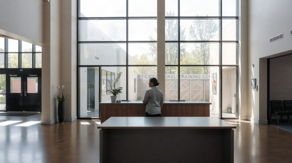 Accueil d'un centre de formation professionnelle moderne