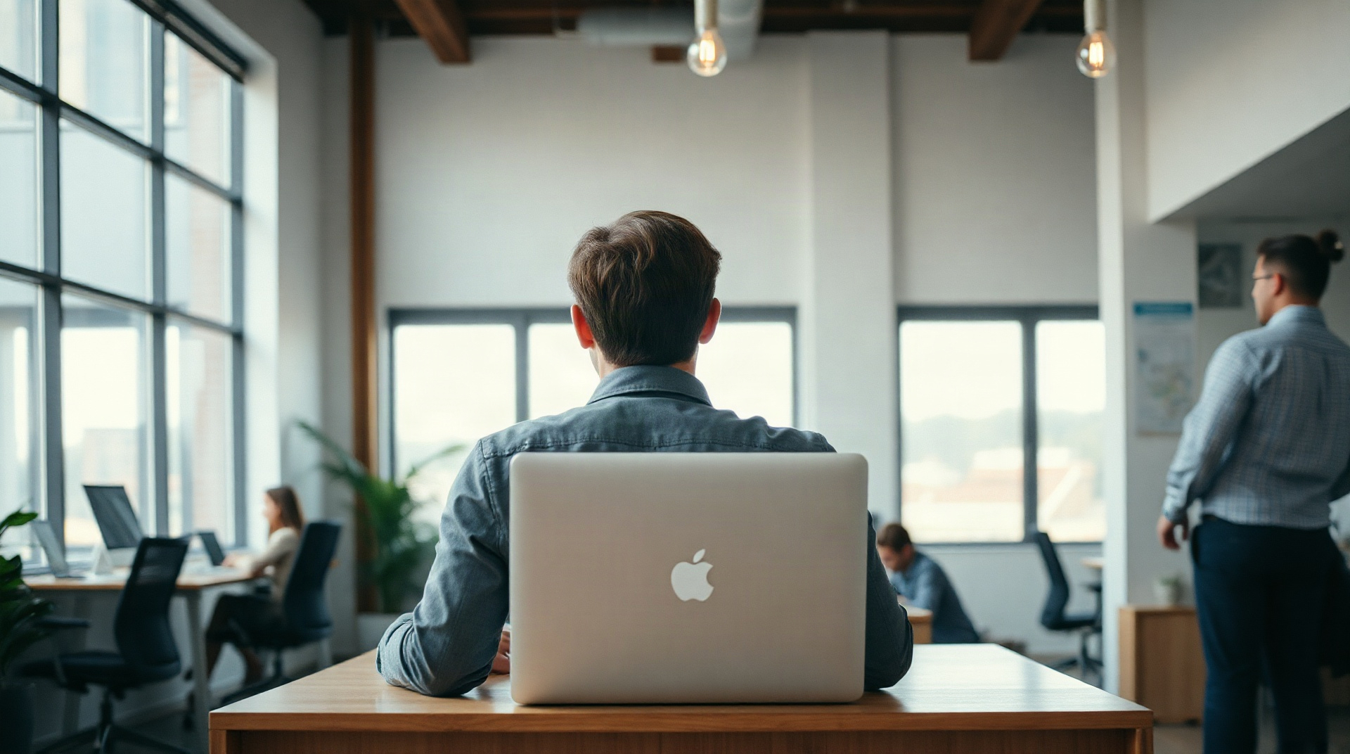 Entrepreneur dans un espace de coworking