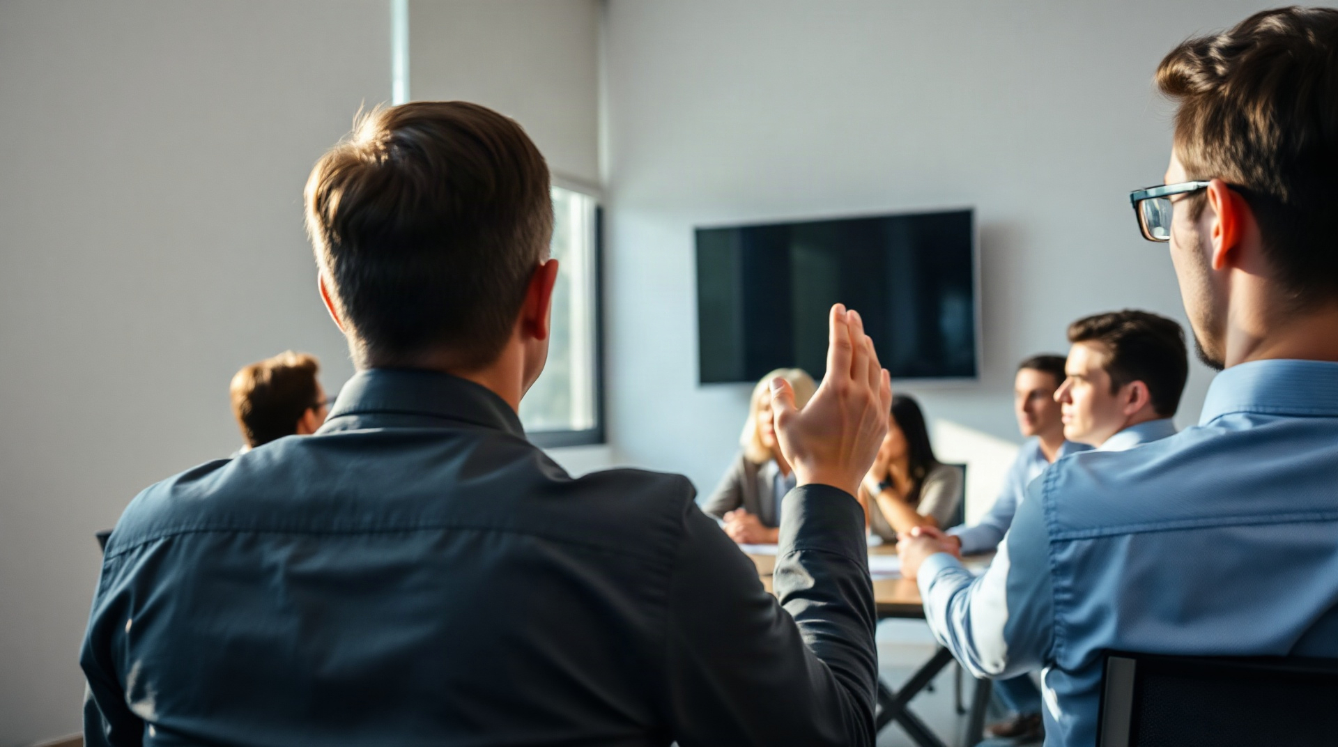 Formateur animant une session de formation pour adultes